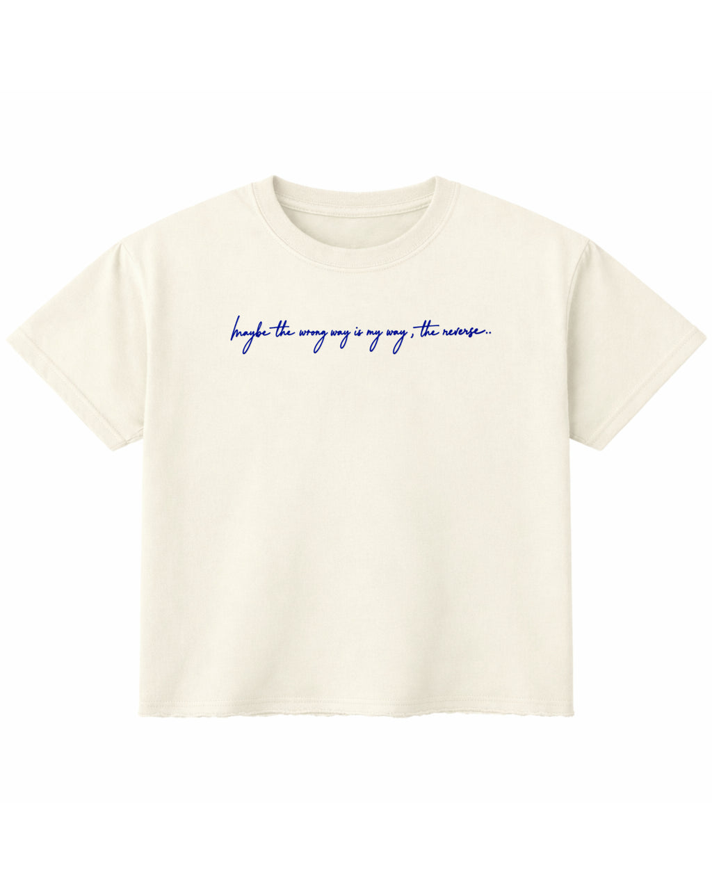 Off White Boxy Fit T-shirt Front Design