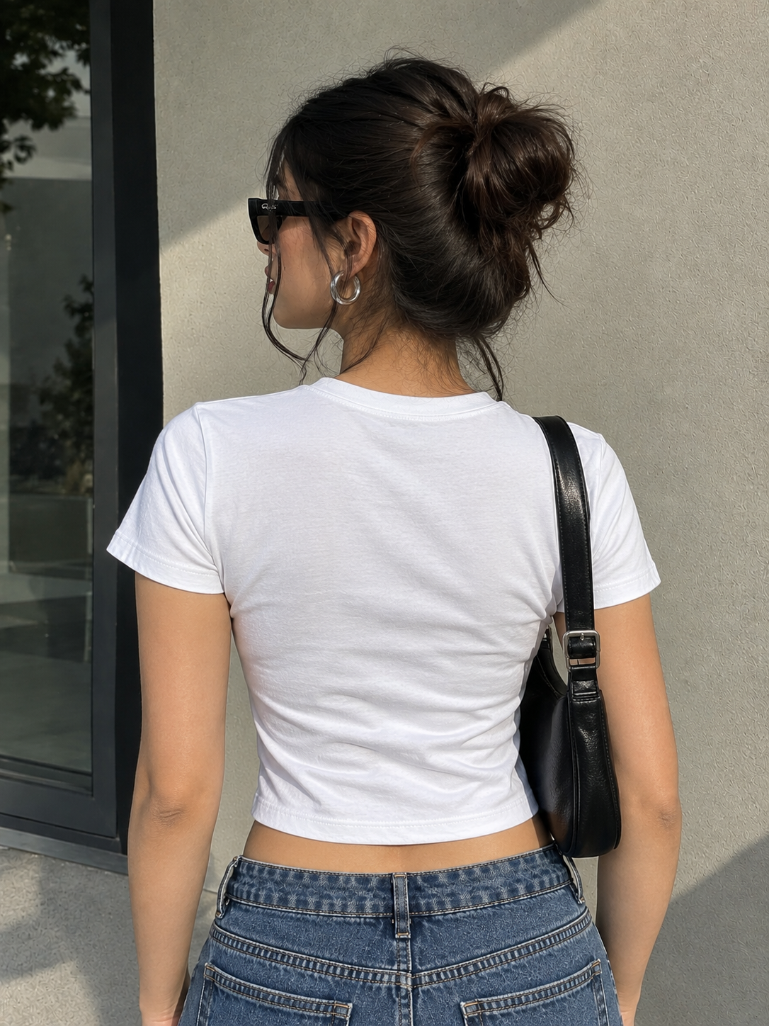 White Baby Tee