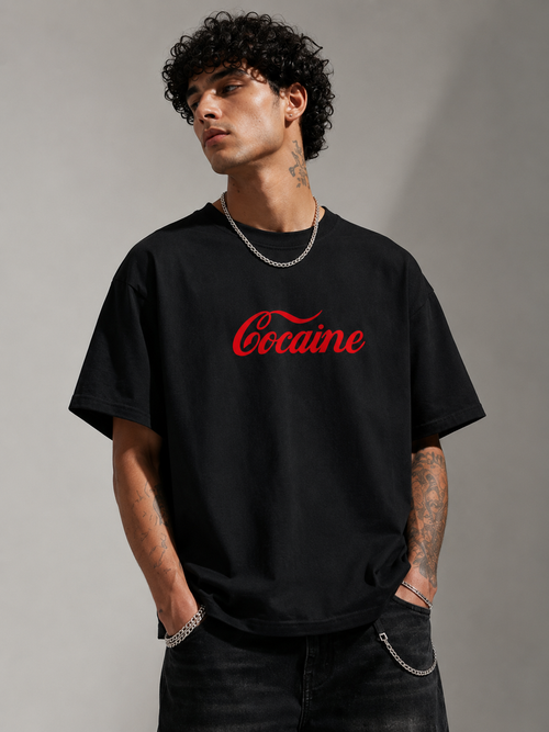 BLACK COCAINE BOXY FIT T-SHIRT