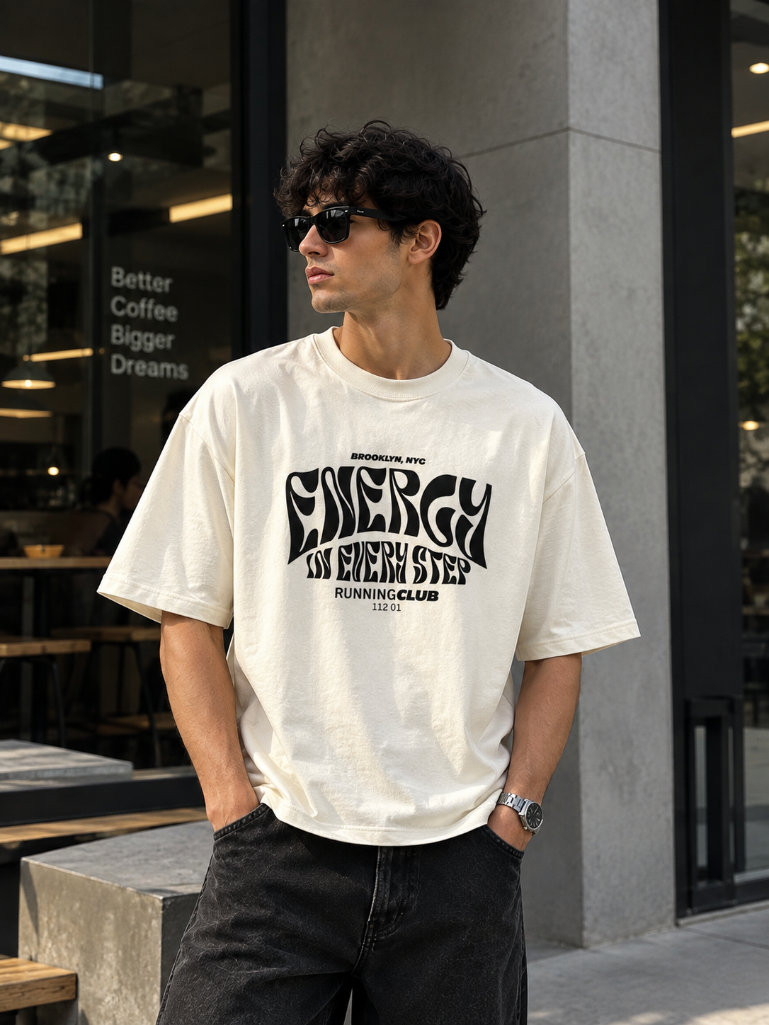 OFF WHITE BOXY FIT T-SHIRT